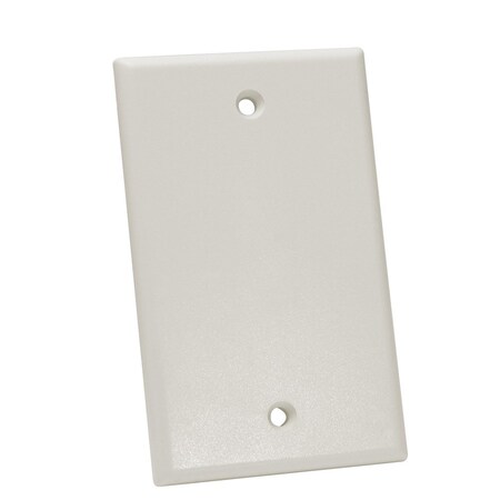 Quest Technology International Keystone Wall Plate, Single-Gang - Blank, Lt Almond NFP-1002